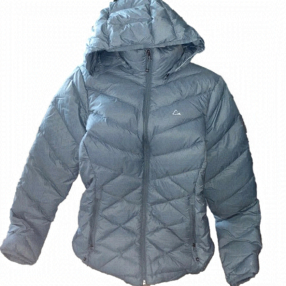 Paradox Lightweight Teal Puffer Jacket (Removable Hood) (Small) Duck Down